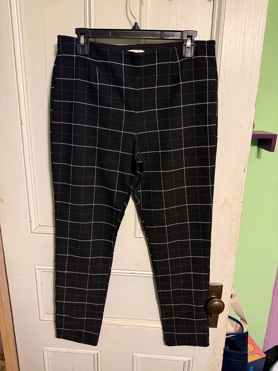 Calvin Klein Pants - Calvin Klein Black Windowpane Slim Ankle Pants